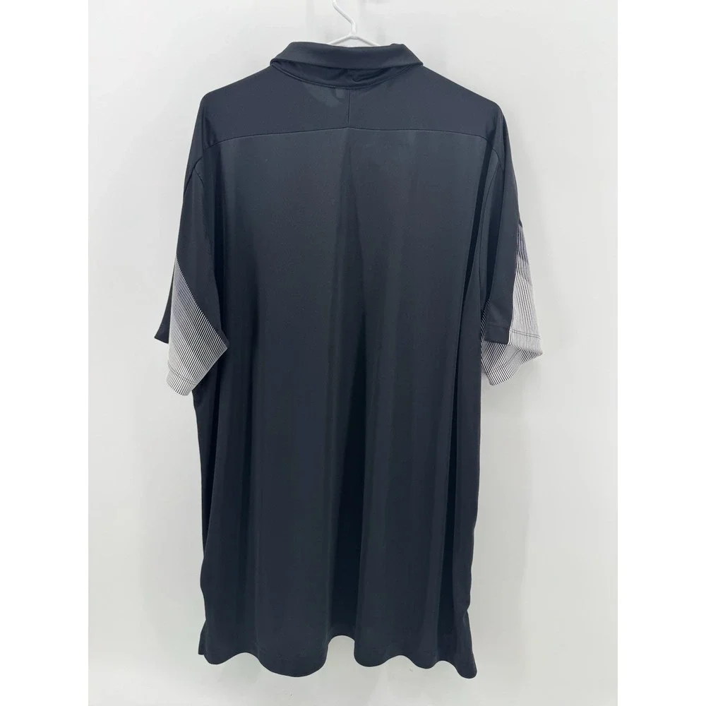 Adidas Prime Blue‎ Golf Polo Men's Size 2XL NCAA Indiana Hoosiers Black Stretch